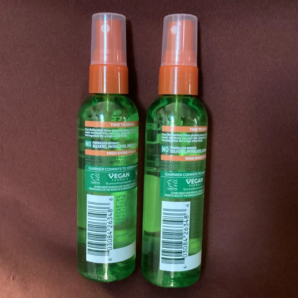 Garnier Fructis Brillantine Shine Glossing Spray Bundle 3 fl oz/89 ml